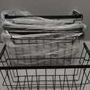 iSPECLE Freezer Organizer Bins - 3 Pack Adjustable Wider & Deeper Chest Freezer Organizer Bins for 5 to 9 Cu Ft, Extra Large & Easy Organize Basket Store More, Stackable No Wasted Space, Black