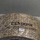 CENBOSS Rattan Christmas Tree Collar, Wicker Tree Skirt & Stand Base Cover (Brown Wash, 24 inch)