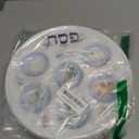 The Dreidel Company Classic Seder Plate Disposable Passover Seder Plate, 25-Pack Deluxe Quality Plastic 10" Disposable Plates