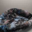 Jungolica Pet Products, Ultra Soft Calming Donut Shaped Cozy Warming cat & Dog Bed. Removable Cover, Machine Washable, Anti-Slip, Fluffy Fur Plush Fabric, Anti-axiety. 41