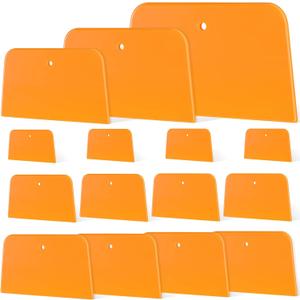 Frienda 15 Pcs Body Filler Spreaders Plastic Tools for Automotive Applying Putties Glazes Caulks and Paint (3 Sizes)