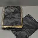 Yeaqee 10 Pack Metallic Paper Gift Bags with Handles Tissue Paper Thank You 5 Senses Gift Bag for Birthday Wedding Baby Shower Groomsmen Bridal Anniversary Favor 9 x 7 x 3.15''(Black, Gold)