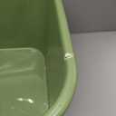 Extra Large Litter Box with High Sides 25.27" Lx17.83 Wx13.11 H,Anti-Splashing,Tool-Free Assembly,Multi Kitty Cat Litter Box,Jumbo (Green)