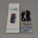 COMSOON Bluetooth Receiver for Car, Noise Cancelling 3.5mm AUX Bluetooth Car Adapter, Wireless Audio Receiver for Home Stereo/Wired Headphones, Hands-Free Call, 16H Battery Life - Black+ Silver