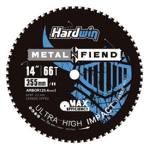 14-Inch Chop Saw Blade, 66-Teeth Cermet Carbide Tipped for Evolution & Other Metal Cutting Saws  Thin Kerf, 1-Inch Arbor, Cuts Steel, Angle Iron, Threaded Rod