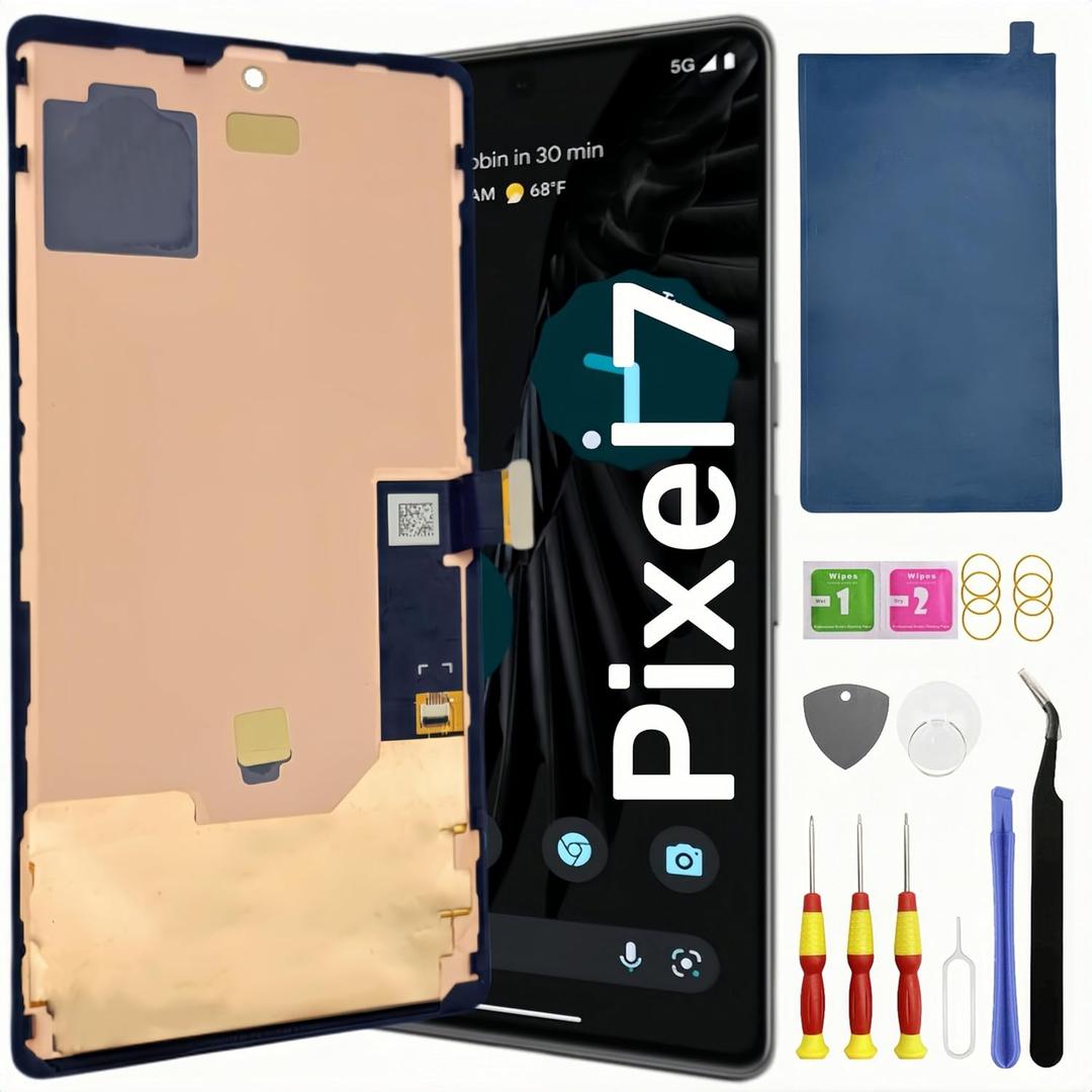 OLED Pixel 7 Screen Replacement for Google Pixel 7 LCD Screen Pantalla Touch Digitizer Display with Frame Tool Kit GVU6C GQML3 Support Fingerprint