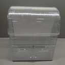 Clear Large Acrylic Makeup Organizer With Lid Cosmetic Storage Drawers Portable Makeup Organizers Dustproof And Waterproof Box For Women (14in)