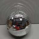 Alytimes Mirror Disco Ball - 8-Inch Cool and Fun Silver Hanging Party Disco Ball Big Party Decorations, Party Design