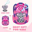 2 x JOYIN 28 Packs Valentine's Day Cards with Animal Pop Bubble Keychain Toys, Mini Pop Squeeze Toys, Stress Anxiety Relief Fidget Toy with Cards for Kids Classroom Exchange, Game Prizes Party Favors