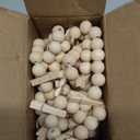 Mkono Hanging Photo Display with Clips, Boho Wooden Bead Garland Banner, Collage Card Picture Kids Art Holder String with 10 Clips for Christmas Bedroom Dorm Decor, Teen Girl Gifts, Brown, 2 Pack