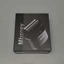 Mbzoey Electric Foil Shavers for Men: Mini Electric Razor for Face - IPX7 Waterproof Cordless Razor with LED Display & Fast Charge - Micro-Comb Technology & Precision Blades (Sanded Grey)