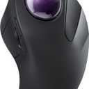 Nulea Wireless Ergonomic Trackball Mouse, Rechargeable, Bluetooth Rollerball Mouse, 44mm Index Finger Trackball, 5 Adjustable DPI, Compatible with PC, Laptop, iPad, Mac, Windows, Android