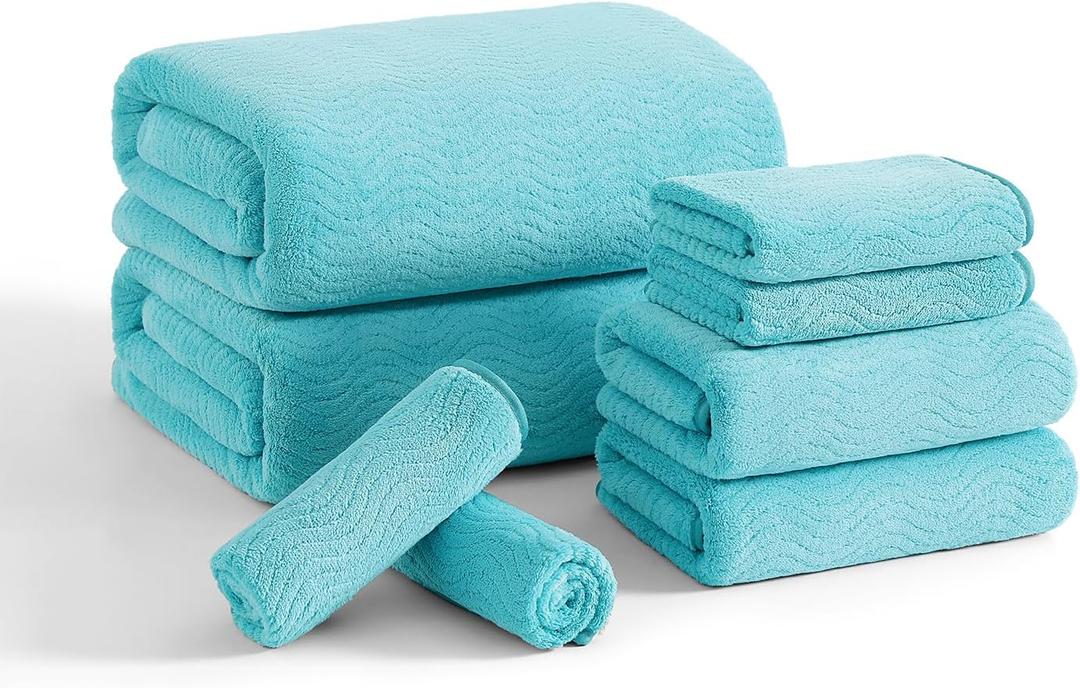 Soft Blue Washcloths And Towels