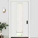 LazBlinds No Tools No Drill Bamboo Roller Shades, Cordless Bamboo Blinds, Light Filtering Roll Up Blinds for Windows, French Door, Porch or Patio, 12'' W x 70'' H, Whitewash B