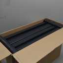 Plano 4-Shelf Plastic Storage Shelves, 48 x 23 x 14, 200lb Capacity, Pantry, Office, Closet and Garage Shelves, Easy to Assemble, Durable Plastic Shelving Unit