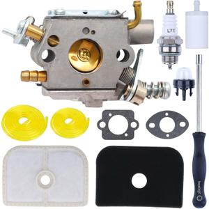 Carburetor Air Filter Tune Up Kit for Husqvarna 525L 525LS 525LST 525RJD 525RS 525LK 525RJX 525RX Brushcutter 525ES 525ECS 522L 524L Trimmer Wead Eater 584901401 584901402 576401601 577851501
