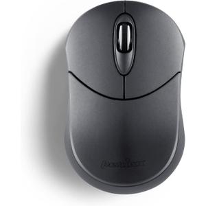 Perixx PERIMICE-802 Wireless Bluetooth Mouse - Portable Design - Compatible with Windows, iOS, and Android PC, Laptop, Tablet, and Smartphone - Graphite Gray (12177)