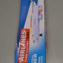 Bump and Go Airplane Toy  Realistic Airplane Model with 4D Lights & Sound  Moving Plane Toy for Kids Ages 3-12  Automatic Direction Change on Collision  Great Gift for Kids(Blue)