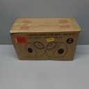 1 Gallon Large Glass Cookie Jars for Kitchen Counter + Marker & Labels - Food Storage Canisters with Airtight Lids, Coin & Penny Jar for Candy Buffet, Coffee, Laundry Detergent Holder, Set of 2.