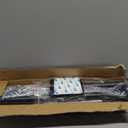 Shower Curtain Rod Adjustable 30-80" with Holder, Anti-Rust Shower Rod & Spring Tension Shower Rod No Drill, Black Shower Curtain Rod for Bathroom Tension Rod