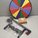 18" Tabletop Spinning Prize Wheel 14 Slots with Durable Base Stand, Spin Wheel for Prizes Dry Erase Fortune Spinner Wheel with Dry Erase Markers and Eraser for Carnival Trade Show Party