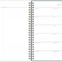 Blue Sky Life Note It 2023 Weekly and Monthly Planner Notes, 5.875" x 8.625", Clear Pocket Cover, Wirebound, Dania Dark (139478-23)