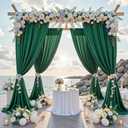 10 ft x 10 ft Wrinkle Free Hunter Green Backdrop Curtain for Parties, Polyester Dark Green Photo Backdrop Drapes 2 Panels 5x10ft for Baby Shower Wedding Birthday Party Photography Curtains