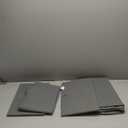 Amazon Basics Under Bed Fabric Zipper Blanket Storage Container Bags with Window and Handles, 2-Pack, 18 x 42 x 6 inches, Gray