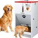 GADFISH 60 lbs Large Automatic Dog Feeder, Outdoor Heavy Duty Pet Feeder for Large Breed Dogs, with Viewing Window and Lockable Door