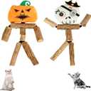 2-Pack Silvervine Sticks for Cats, Natural Matatabi Chew Toys for Indoor Cats, Dental Cat Chew Sticks for Kittens, Safe Catnip Alternative for Teeth Cleaning & Stress Relief