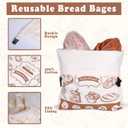 2 Pack Reusable Bread Bags for Homemade Bread, Bread Storage Bags for Freezer & Refrigerator, Fresh Keeping Extra Large, Reusable Food Storage Bag