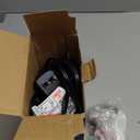 Round Hair Blow Dryer Brush - 1.2 Inch Ceramic Barrel Hair Dryer Brush for Short/Middle Hair, One Step Drying, Volumizing, Straightening and Styling, Negative Ionic Dryer Brush (Black-Golden, 1.2)