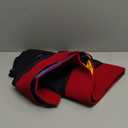 CLERKMANS Unisex Graduation Hood for Bachelors & Masters Degree -University Academic Hood (Scarlet/Darkblue/Gold)