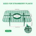 Strawberry Plant Support, 10 Pack, Raised Grid Stand to Keep Strawberries Off the Ground, Strawberry Holder for Garden Beds, Raised Planters & Pots (Square)