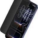 Belkin ScreenForce InvisiGlass Privacy Screen Protector for iPhone 17 Pro Max, Scratch-Resistant Impact Protection w/Included Easy Align Tray for Bubble Free Application - Made with Recycled Glass