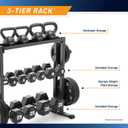 Marcy Weight Storage Organizer Racks for Dumbbells, Kettlebells, Weight Plates