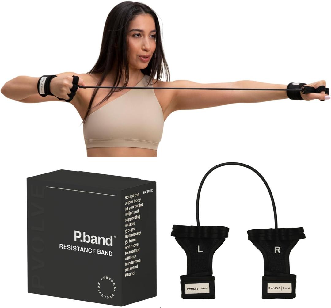 Pvolve P.Band Exercise Resistance Band - Home Workout Equipment to Strengthen Arms, Back and Shoulders, Light Weight Comfortable Glove Design to Improve Mobility, Stability and Posture
