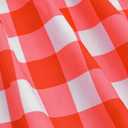 LQSZ Girls Dresses Plaid Smocked Dress Girls' Short Sleeve Summer Dresses for Kids 2-12Y (Red)