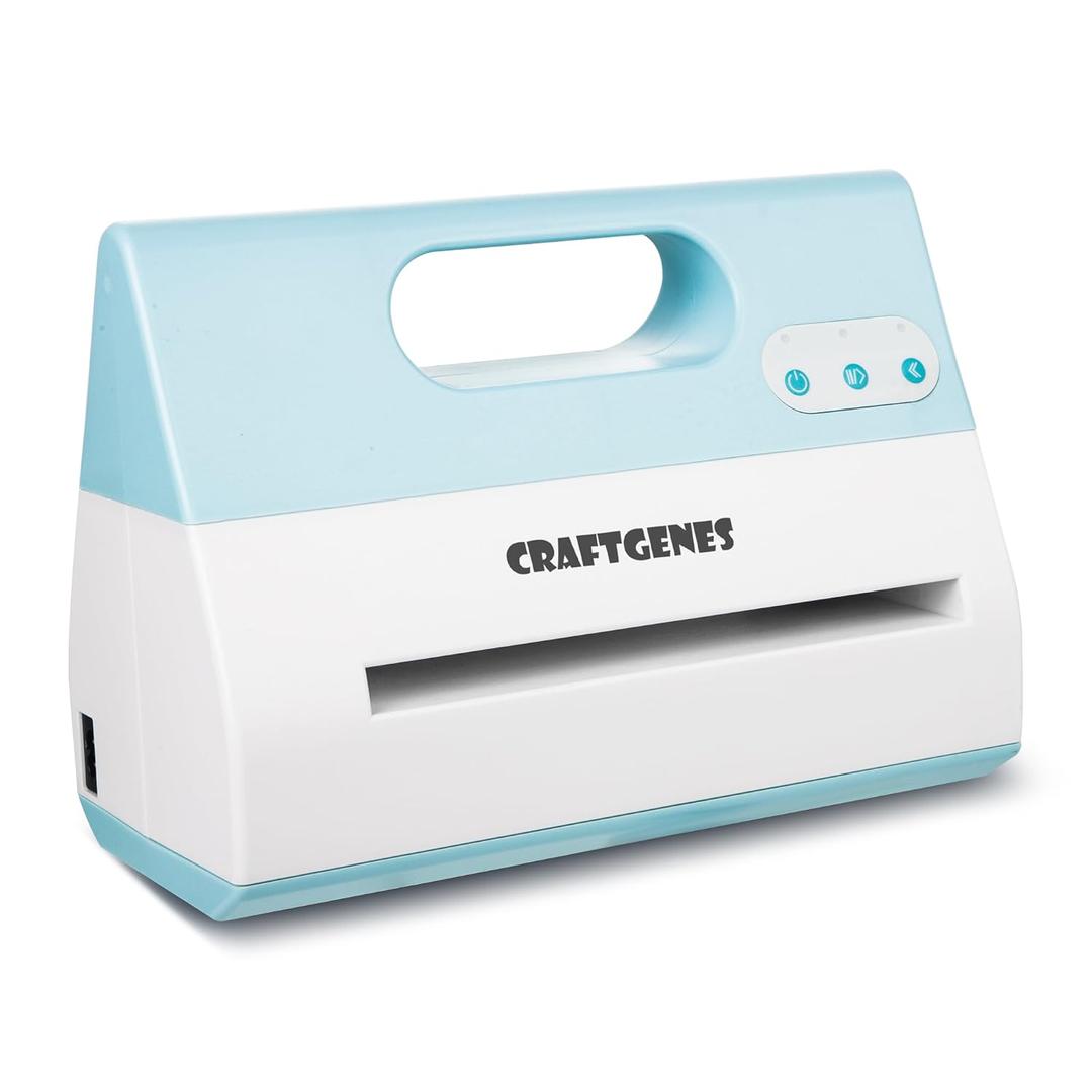 CraftGenes Electric Die Cut Machine for Starter Kit, 9 inch Opening Electric Embossing Machine for Art & Craft, Cardmaking, Scrapbooking, Fabric