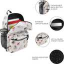 Disney Princess Characters All-Over Print 16" White Backpack