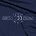 Full XL 100% Cotton Jersey Knit Sheet Set - Extra-Soft, Breathable & Hypoallergenic - 15" Deep Pockets, 54" x 80" - Ideal for Extra Long Full Beds - 4PC Set (Full XL, Navy Blue)