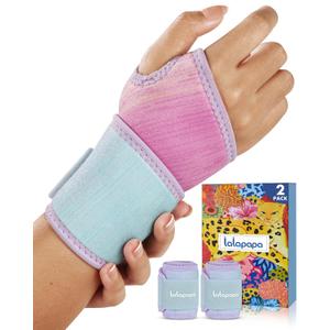 2 Pack Wrist Brace for Women, Adjustable Fits Both Right & Left Hands for Night Support Tendonitis Carpal Tunnel Arthritis Lifting Arthritis Tennis Sprained Typing Sports, Purple Gradient,