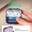 ESR for AirPods Pro 3 Case (2025), Compatible with AirPods Pro 3 (USB-C Cable), MagSafe Ready, Magnetic Lid Lock, Full Drop Protection Cover with Lanyard, Navy Blue