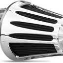 Big Sucker cone Air filter intake for harley air Cleaner Sportster Softail fatboy heritage dyna touring street road king Glide (Deep style -Chromed, TypeB: Touring 01-07, Softail Dyna 99-15)