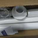 AIZESI 41-144 Inch Heavy Duty White Tension Curtain Rod - No Drilling, Adjustable, Rust-Resistant for Outdoor, Living Room, Window, Bathroom