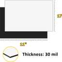2 Pack, 11"x17" Adhesive Ferrous Sheets for Magnet, Flexible Steel Vinyl Magnetically-Receptive Sheet, Flat Rubber Metal Steel Pad, Flexible Iron Mat Work with All Magnets