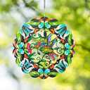 Hummingbird Metal Wind Spinners - Hummingbird Gifts for Women Mom Grandma Wife, Hanging Wind Spinner for Outdoor & Indoor Decorations, 12 Inch for Ornament