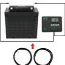 HQST 8FT 8 AWG Wire Copper Tray Cable Connect Charge Controller and Battery