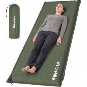 Naturehike Connectable Self Inflating Sleeping Pad, 2.36" Memory Foam Camping Pad, Backpacking Camping Mattress Pad for Tent, Travel, Car, Hammock