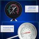 Orion Motor Tech Coolant Pressure Tester Kit, 19pc Radiator Pressure Tester Kit with 15 Radiator Adapters & Wrench, Cooling System Pressure Tester Kit with Vacuum Pump & Probe Thermometer